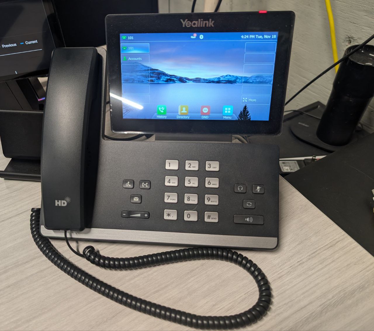 VOIP desk phone setup